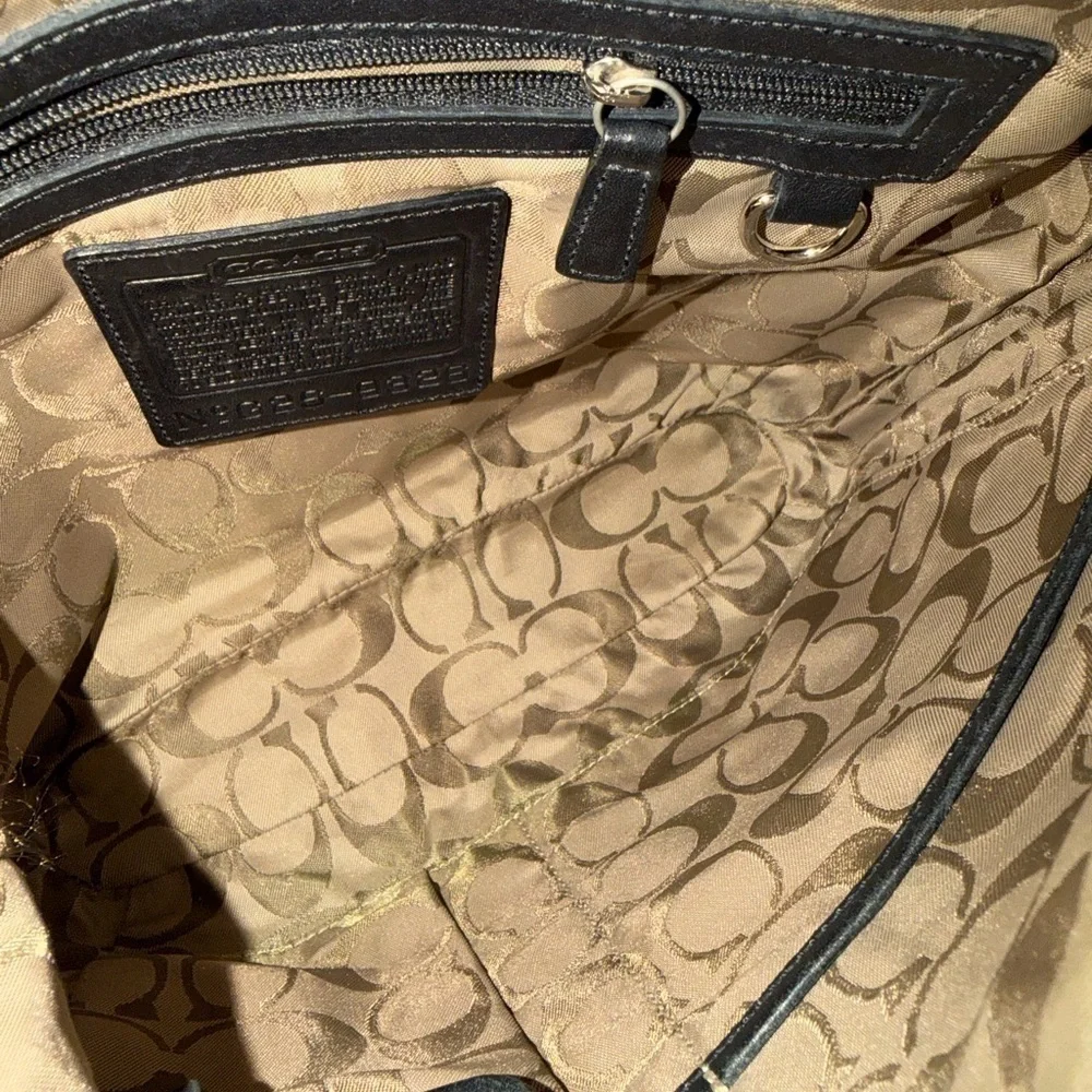 Vintage Coach #Black Crossbody Bag
